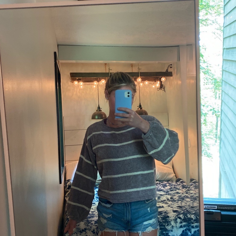 American Eagle Striped Sweater Small